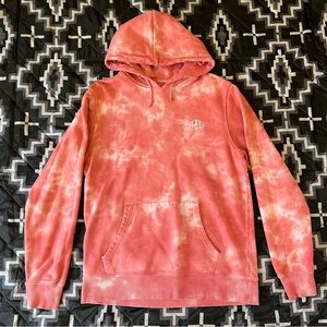 Men's PRPS hoodie tie dye pink